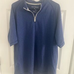 Tommy Bahama Men's Navy Half-Zip shirt